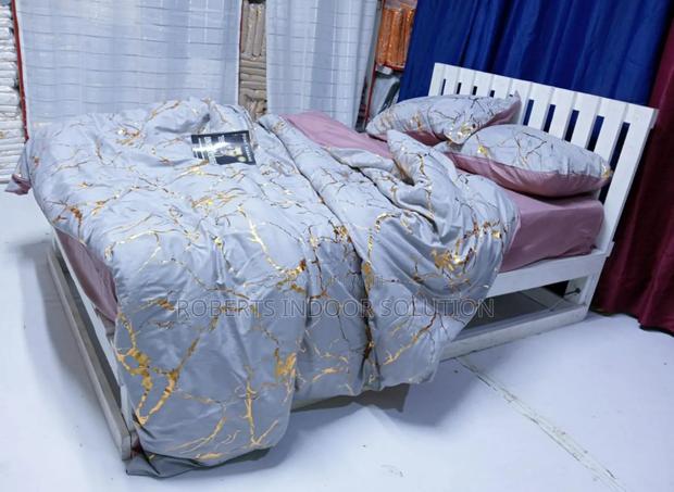 Luxury Gold Marble Texture Foil Style Duvet Cover Set