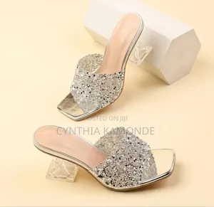Transparent Pyramid Clear Heels