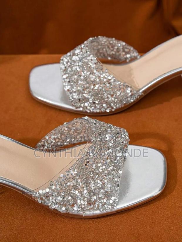 Transparent Pyramid Clear Heels - thumbnail 2