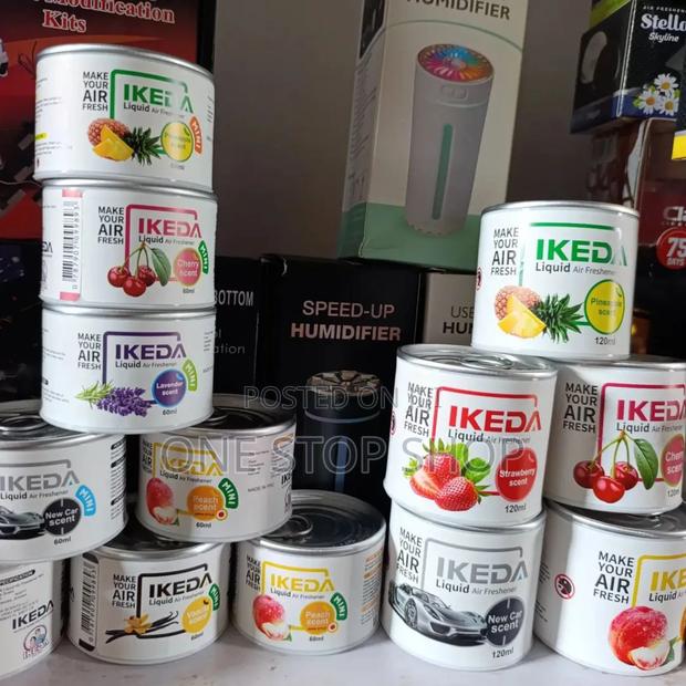 1pc Ikeda Air Freshener Perfume Dashboard Mount Different Flavors - main view