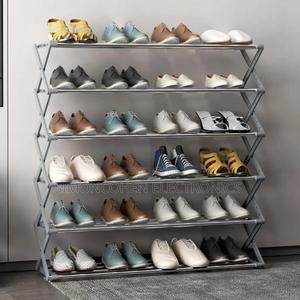5 Tier Metallic Shoe Rack - thumbnail 2