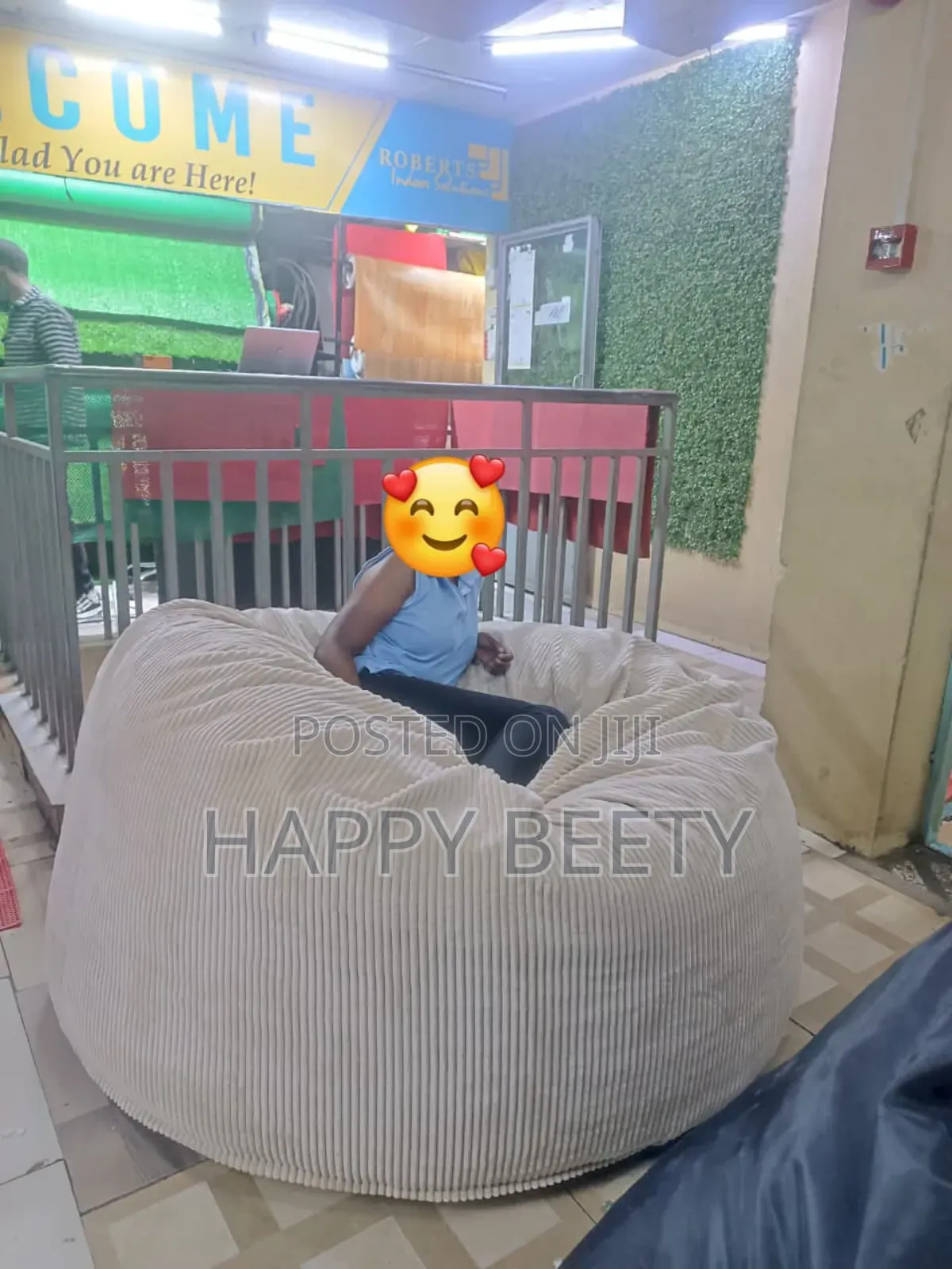 Coudrey Material Soft Large Beanbag