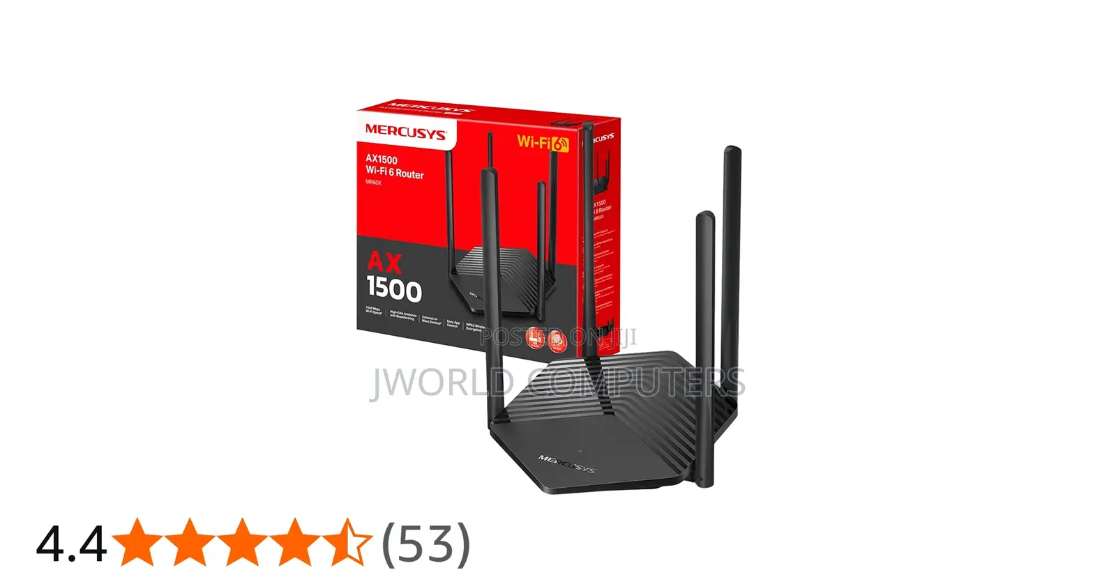 Mercusys Mr60x | Ax1500 Dual-Band Wifi 6 Router