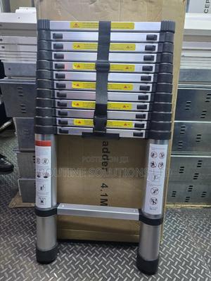 Aluminium Single Telescopic Ladder 4.1m - thumbnail 2