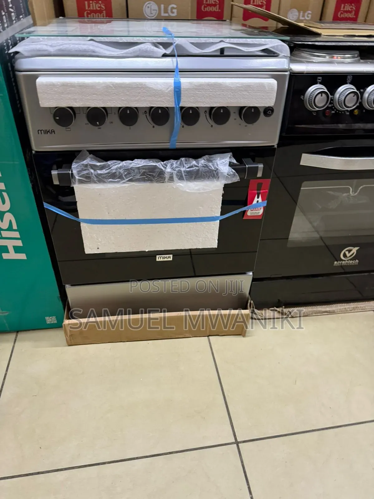 Mika Cooker 3 Gas + 1 Rapid Hot Plate 3 Function Electric Oven