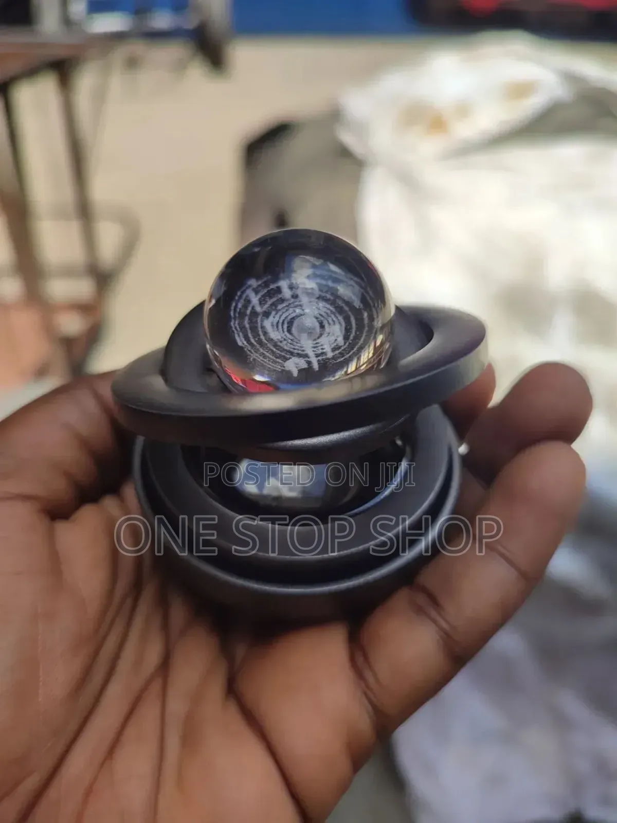 Black Double Ring Solar Powered Air Freshener