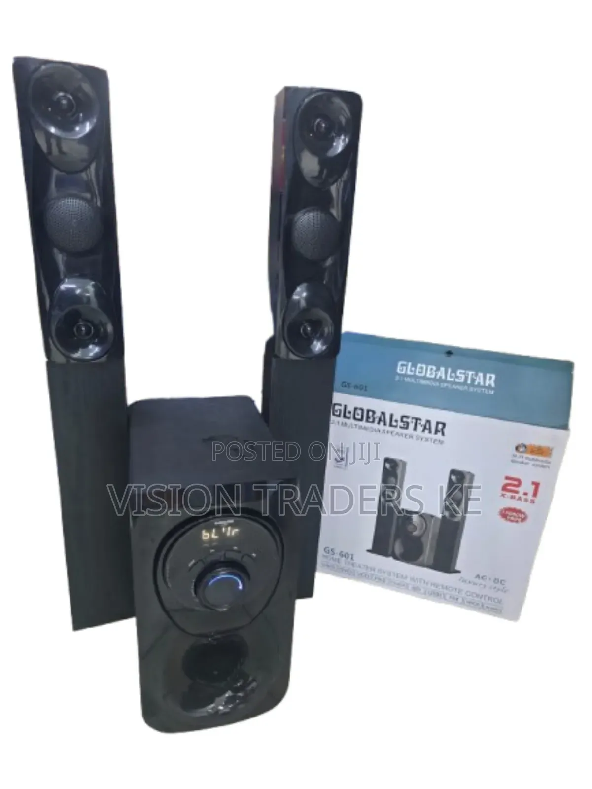 Globalstar Gs-601 2.1ch Tall Boy Multimedia Speaker System