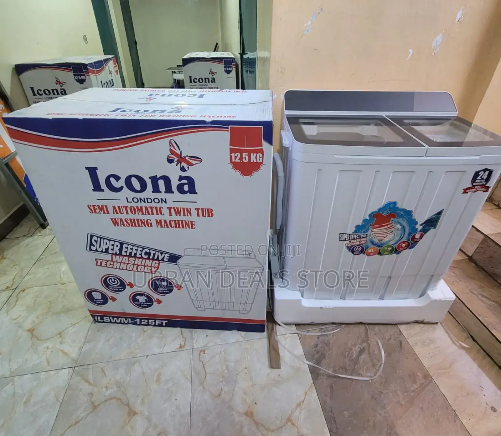 Icona 12.5kgs Twin Tub Washing Machine