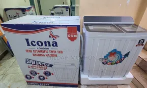Icona 12.5kgs Large Twin Tub Washing Machine