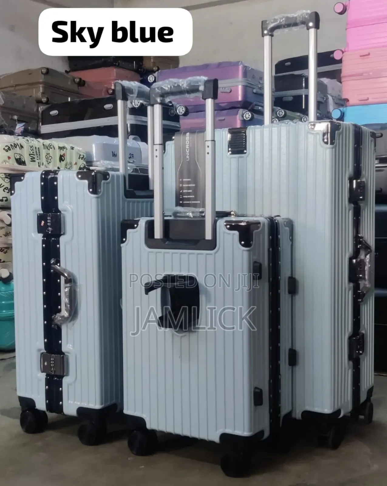 Aluminium Frame Zipless Suitcase Set