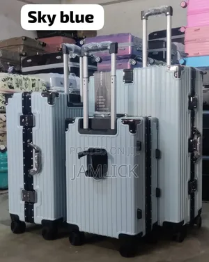 Aluminium Frame Zipless Suitcase Set