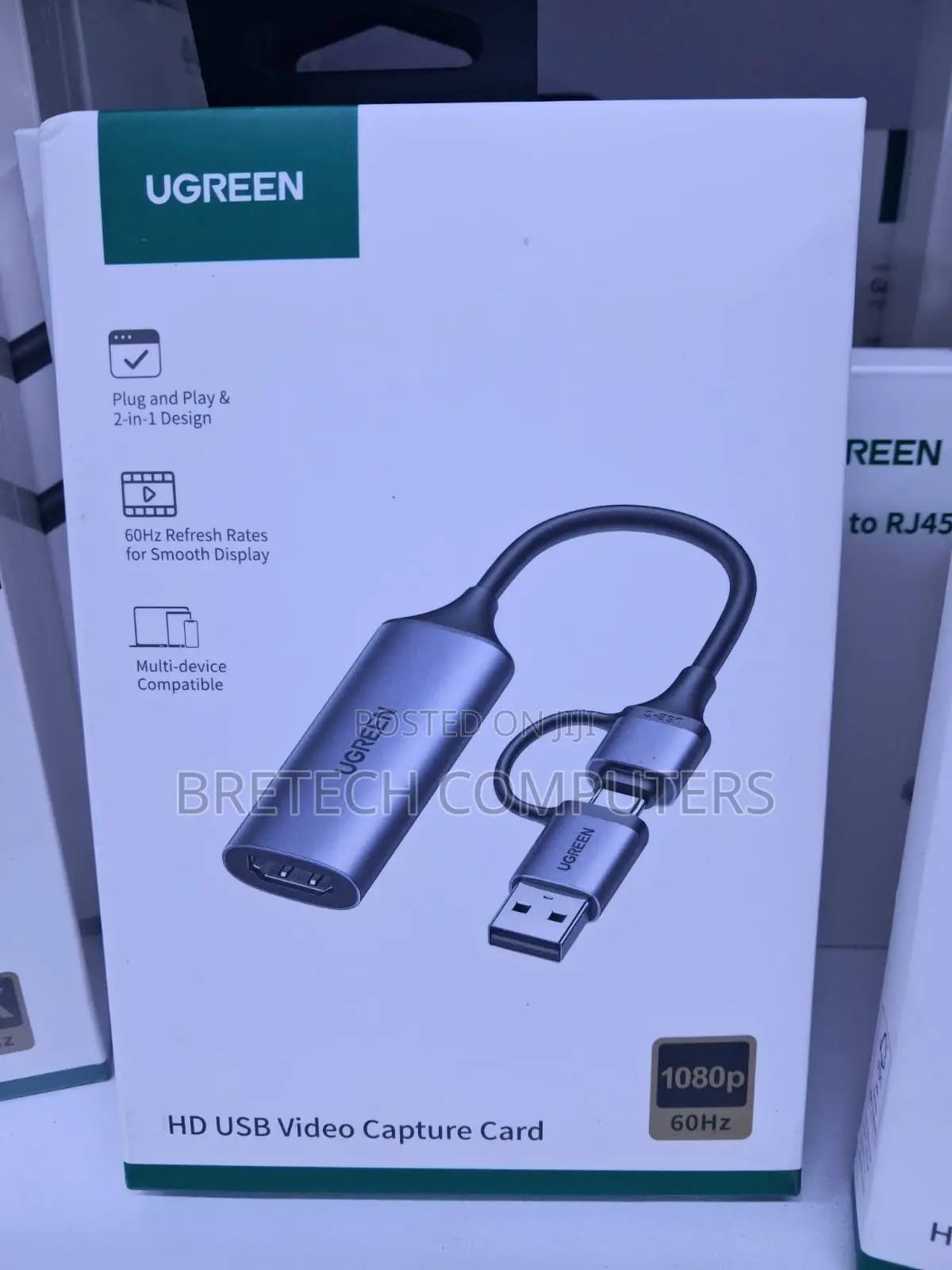 Ugreen Usb Video Capture Card Hdmi to Usb/Type C