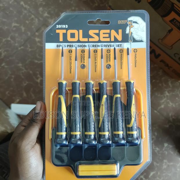 Tolsen 8pcs Precision Screwdriver Set W/ Reversible Plastic Case Stand - thumbnail 7