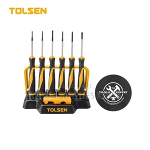 Tolsen 8pcs Precision Screwdriver Set W/ Reversible Plastic Case Stand