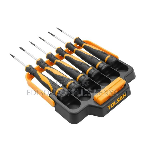 Tolsen 8pcs Precision Screwdriver Set W/ Reversible Plastic Case Stand - thumbnail 2
