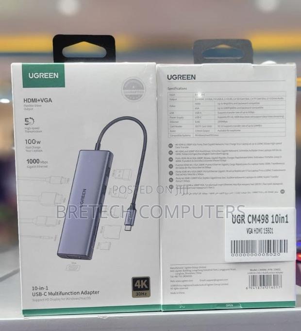 Ugreen Type C 10 in 1 Usb C Multifunction Adapter