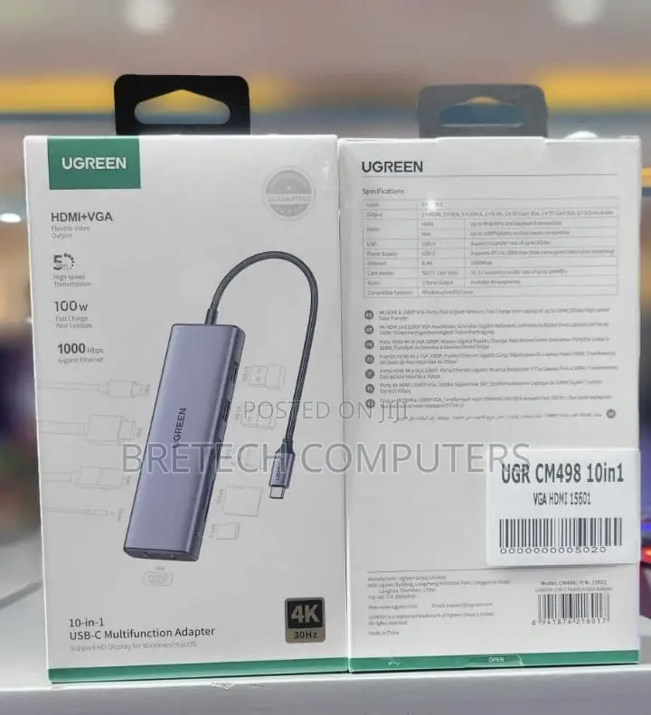 Ugreen Type C 10 in 1 Usb C Multifunction Adapter