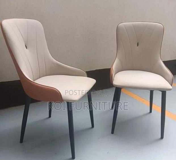 Dining Chairs; Upholstred Leather Dining Chair - thumbnail 5
