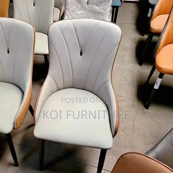 Dining Chairs; Upholstred Leather Dining Chair