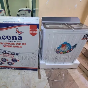 Icona 12.5 Kg Twin‐Tub Washer – Large Load Capacity