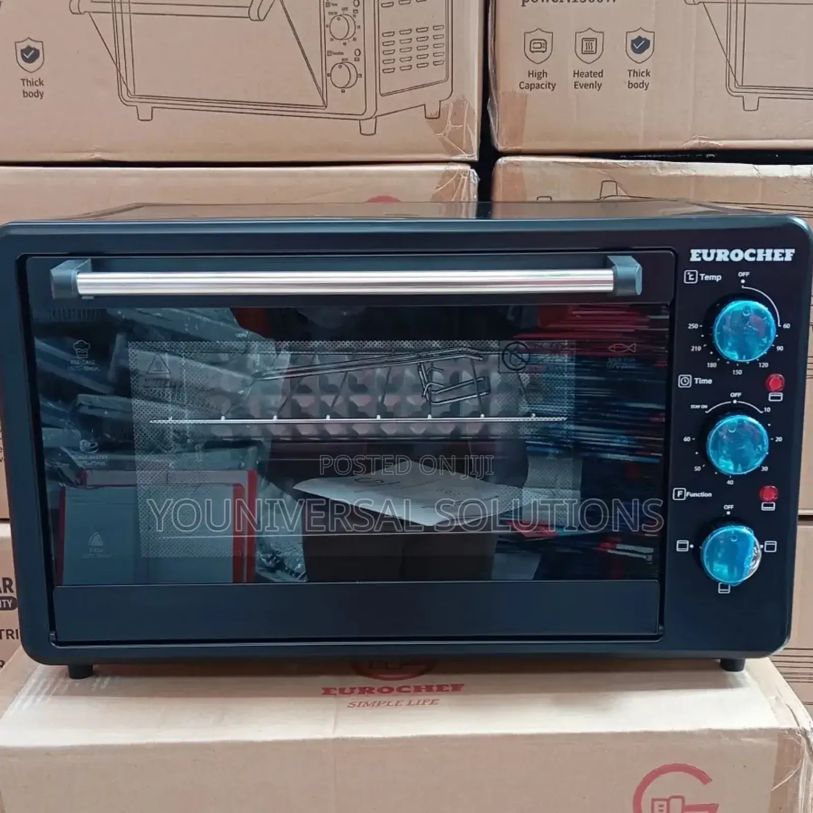 Eurochef 3 Knob Settings 40 Litres Electric Rotisserie Oven