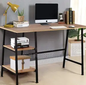 Office Desk; Compact Home Office Desk With Shelf for Cpu