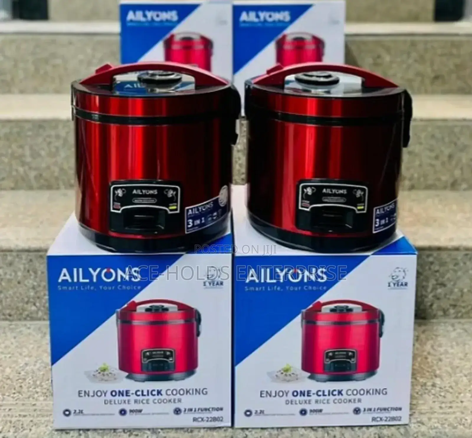 2.2 Litres Ailyons 3 in 1 Multifunction Rice Cooker - 900watts
