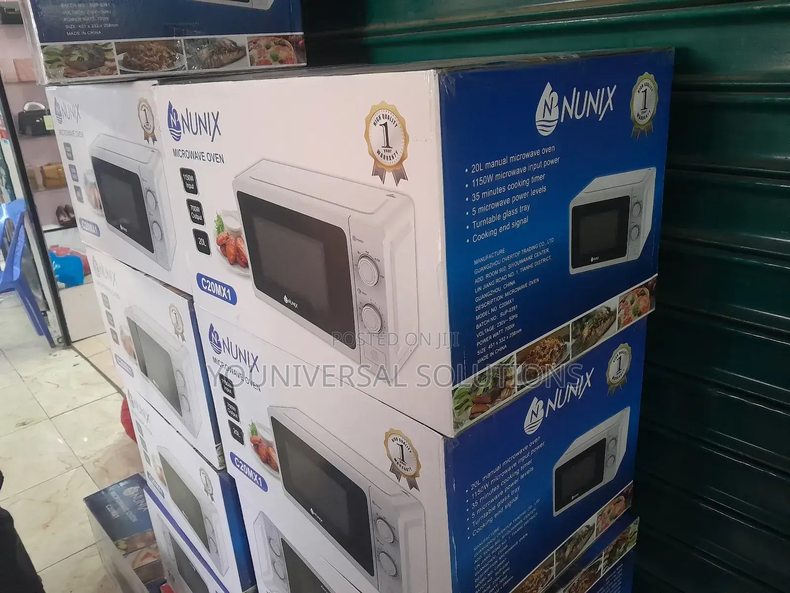 Nunix 20 Litres Manual Setting Microwave Oven