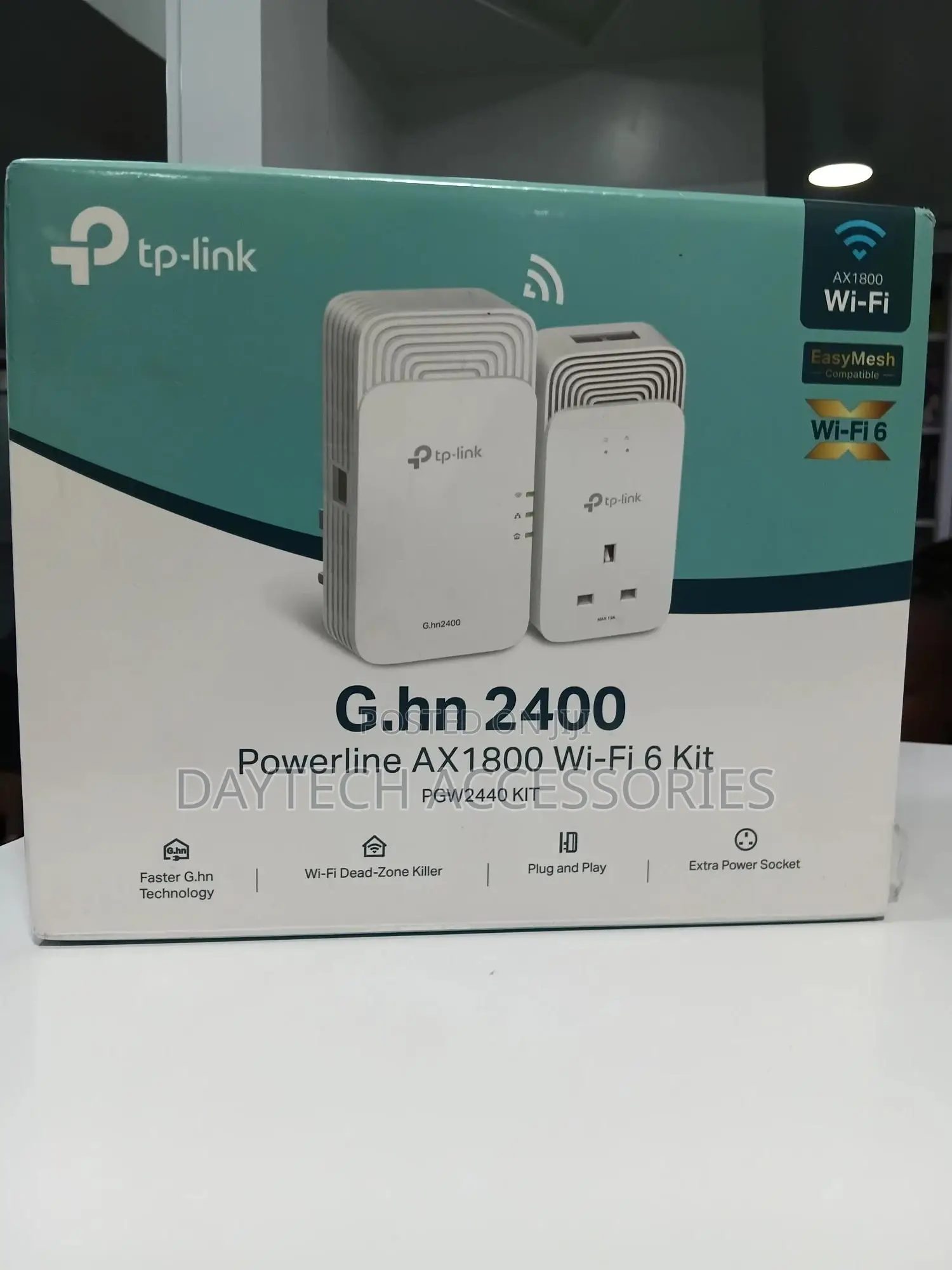 This Is a Tp-Link G.Hn2400 Powerline Ax1800 Wi-Fi 6 Kit ( Pgw2440 Kit)