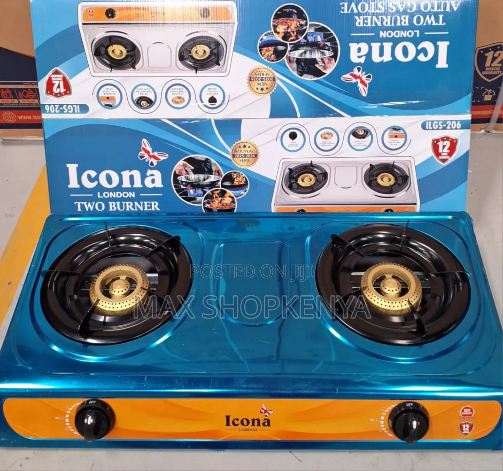 Icona 2 Burner Stainless