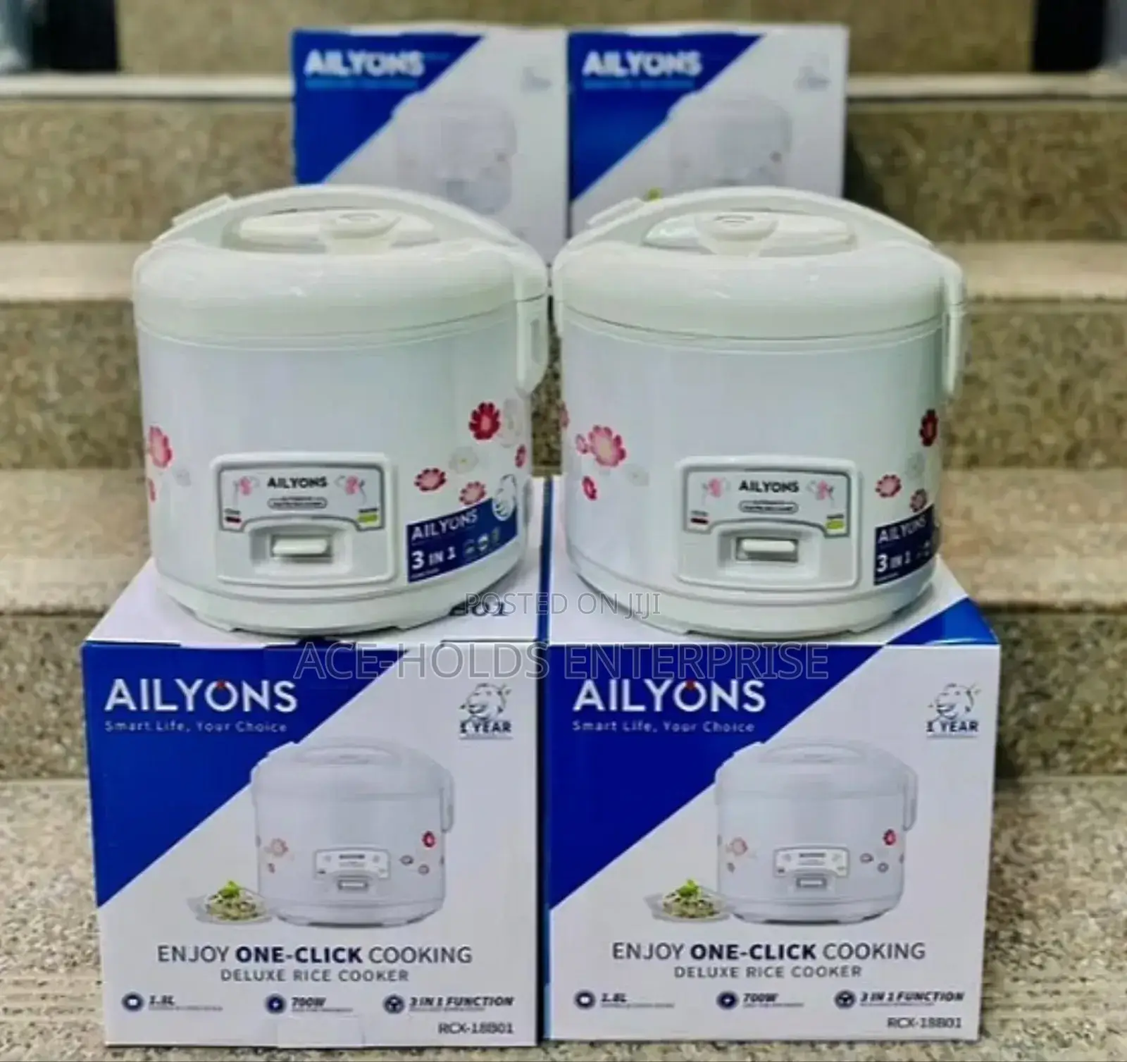 Multifunction 3 In1 Ailyons 2.1 Litres Rice Cooker, 700watts
