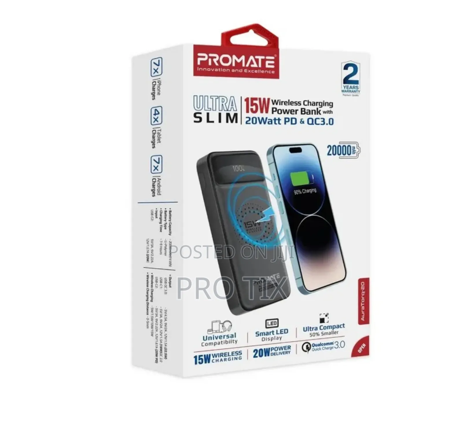 Promate Auratorq-20 15w Power Bank