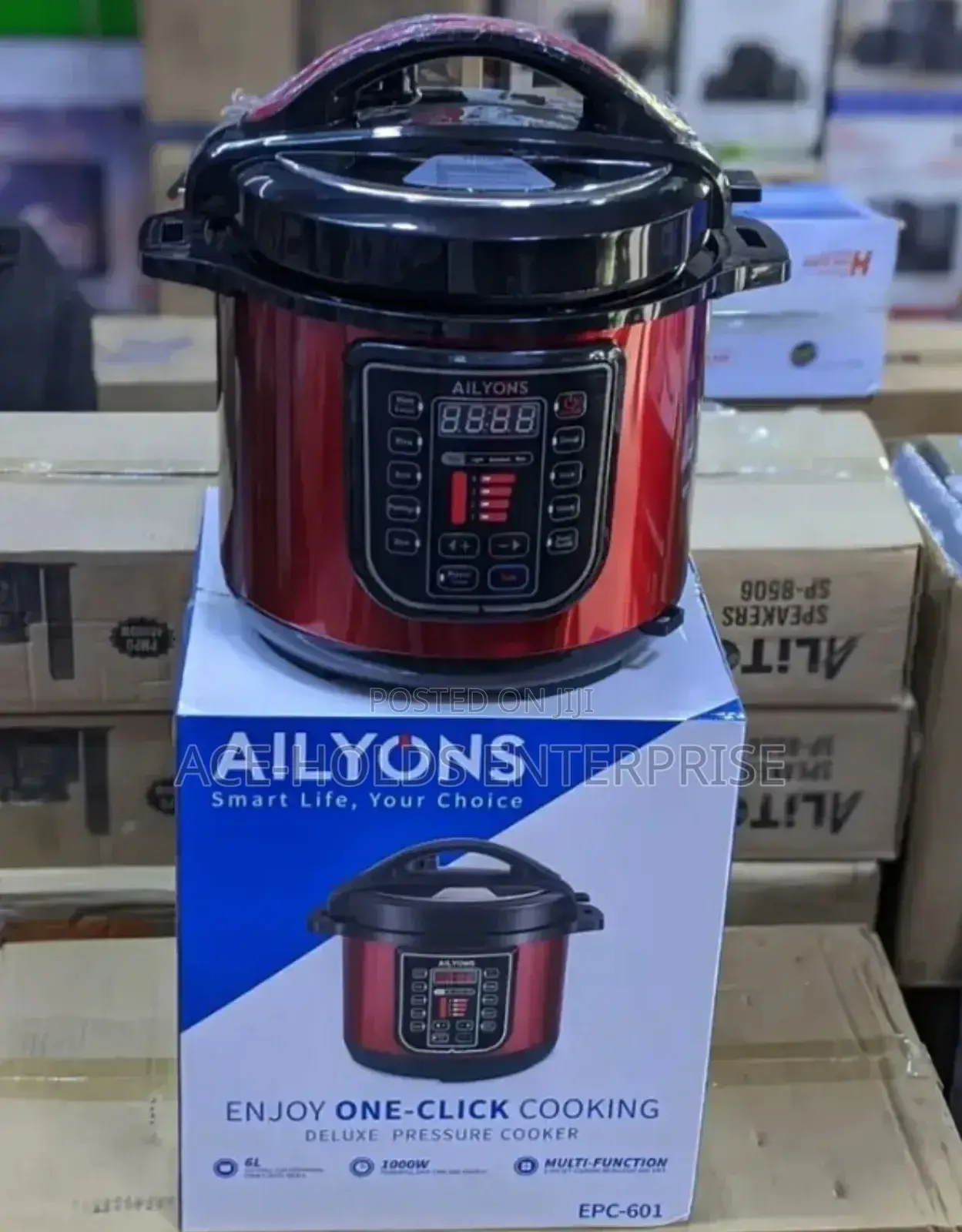 6 Litres Multifunction Ailyons Pressure Cooker - 1000watts