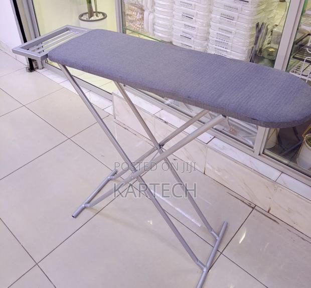 Heavy Duty Metallic Ironing Board – Foldable Clothes Iron Table