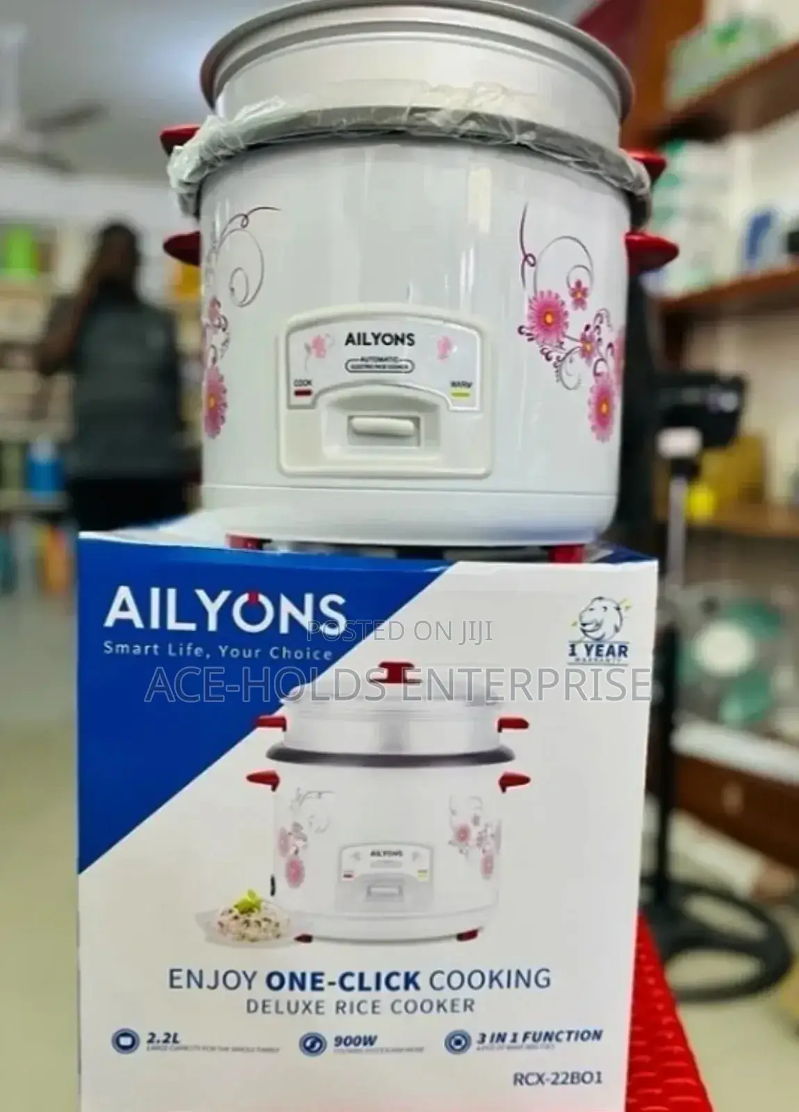 900w Ailyons 3 in 1 Multifunction Cooker 2.2 Litres Capacity