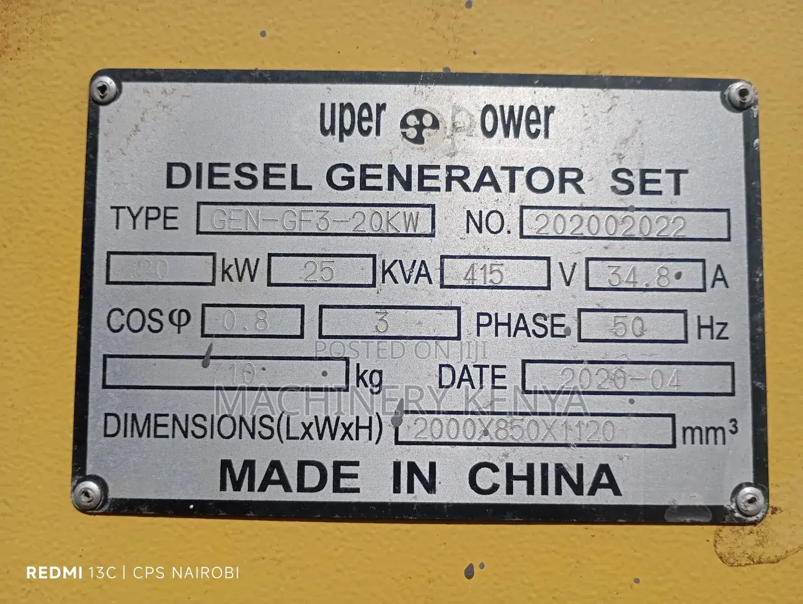 25kva Yangdon  Slightly Used Power Generator For Hire/Lease And Sale