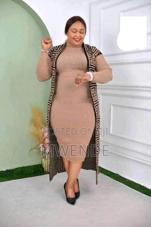 Two Piece Sweater Dress and Kimono - thumbnail 3