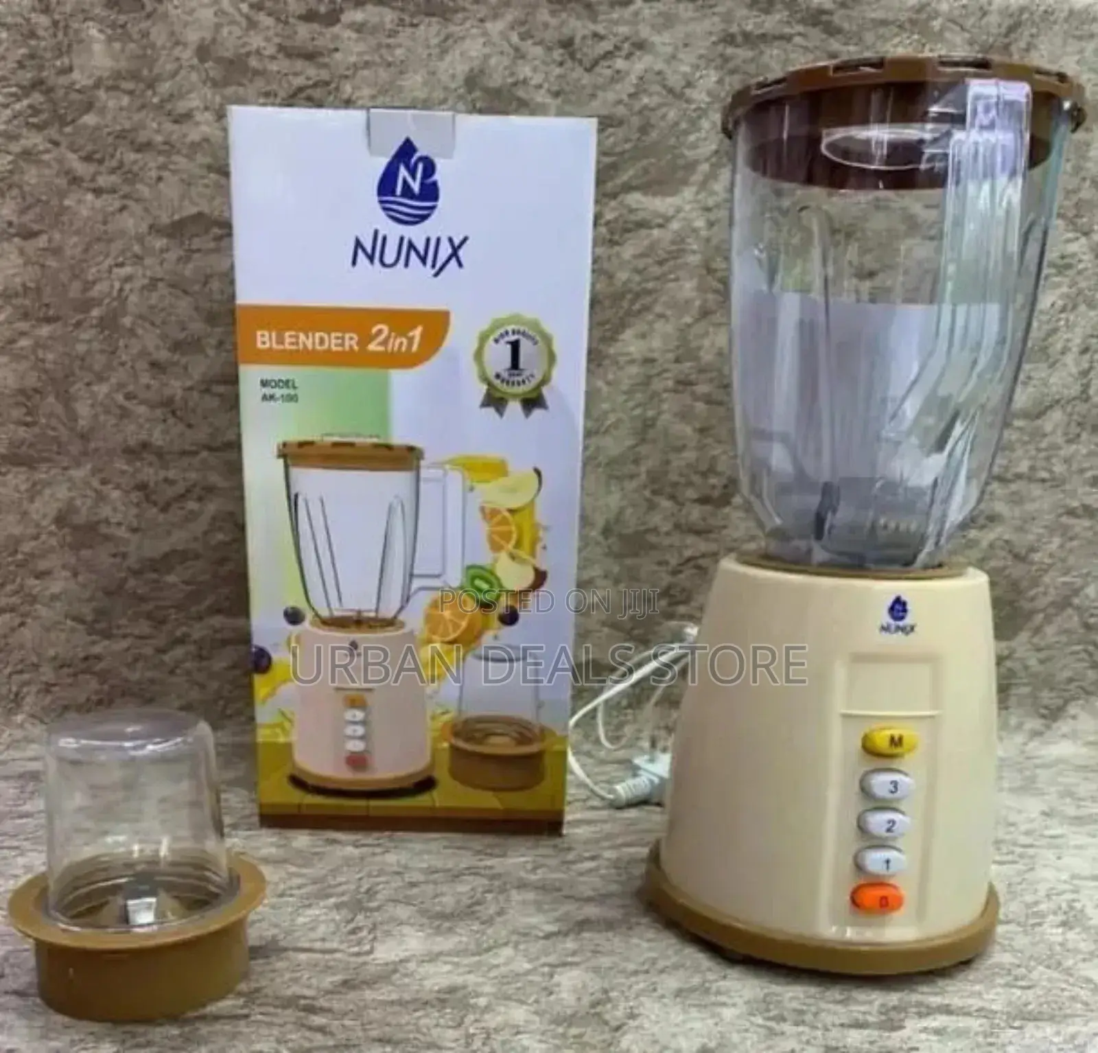 Nunix Ak-100 - 2 in 1 Blender With Grinding Machine - 1.5l