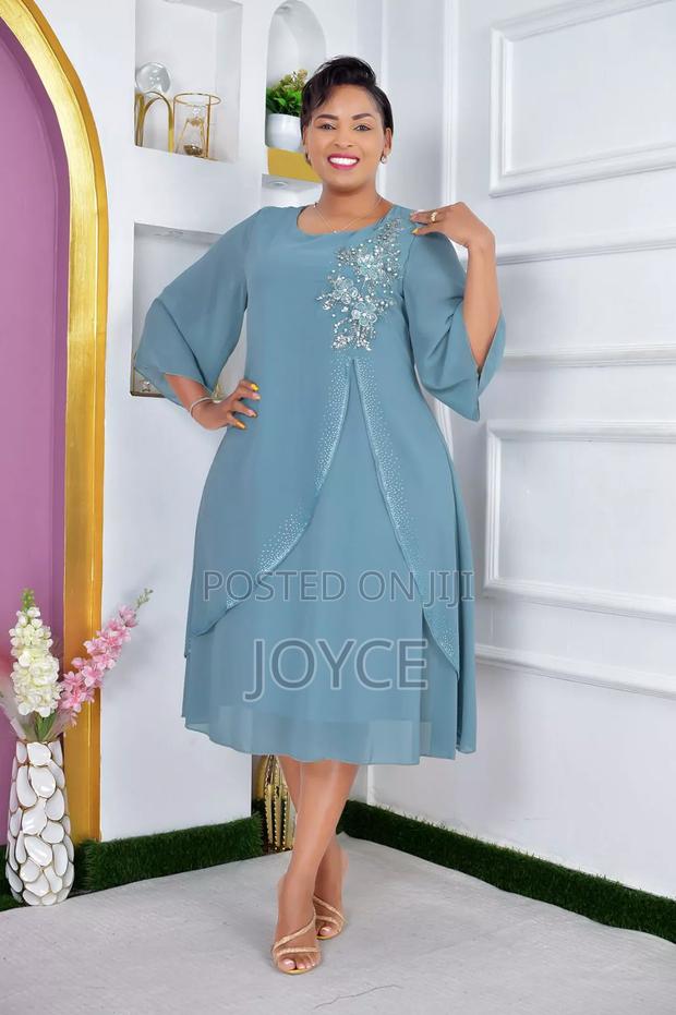 Shiffon Dress With a Waterfall