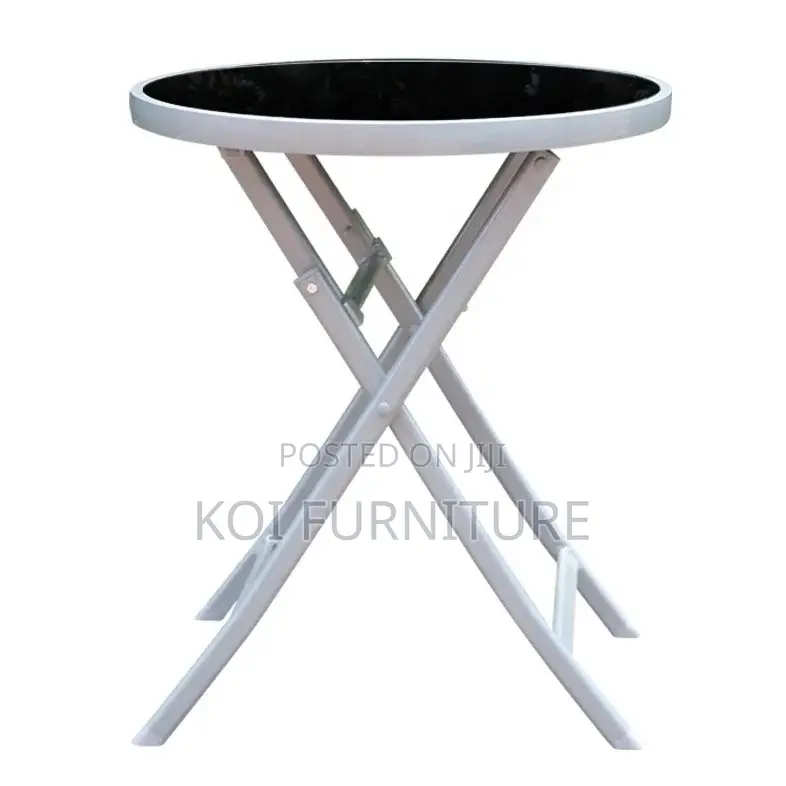 Home Tables; Round Modern Glass Top Dining Table