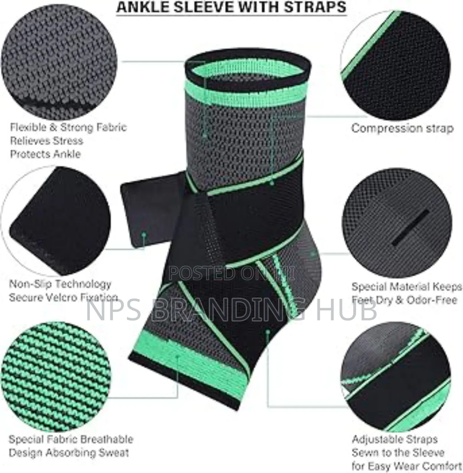 Heel Foot Ankle Support Wrap Zn