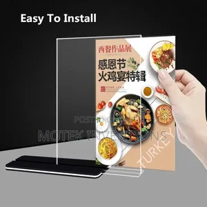 A5 and A4 Acrylic Menu (Table Talkers)