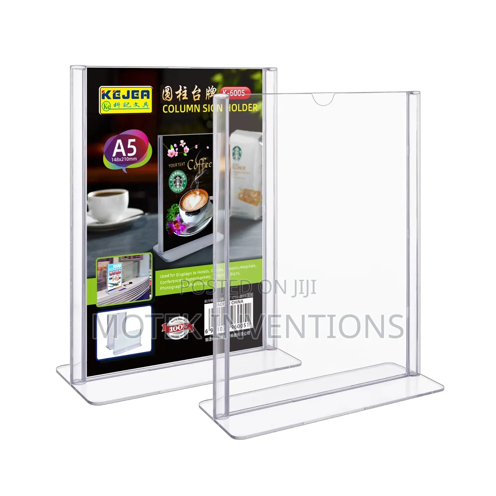 A5 and A4 Acrylic Menu (Table Talkers)