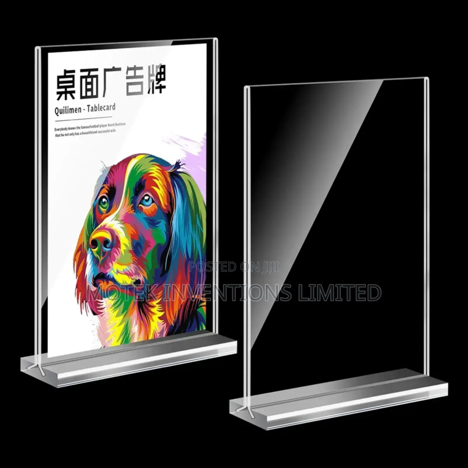 A5 and A4 Acrylic Menu (Table Talkers)
