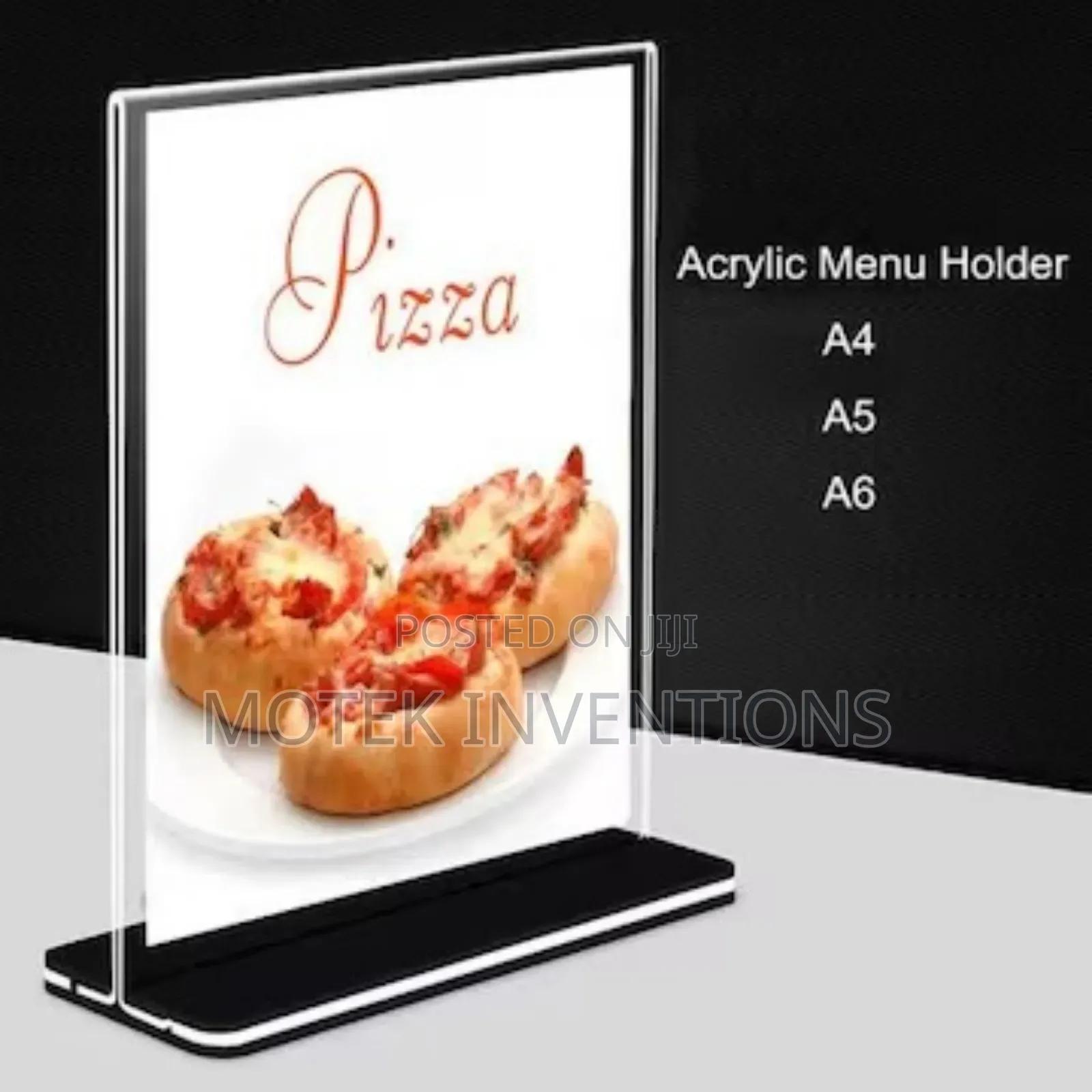 A5 and A4 Acrylic Menu (Table Talkers)