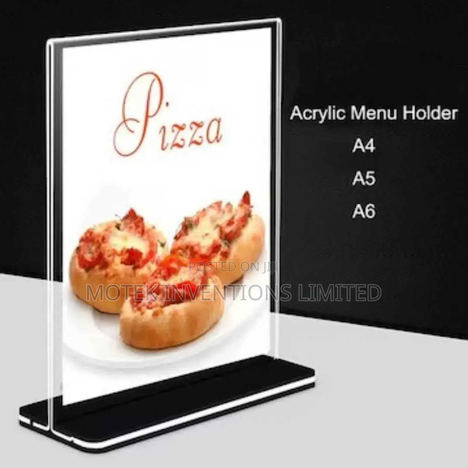 A5 and A4 Acrylic Menu (Table Talkers)