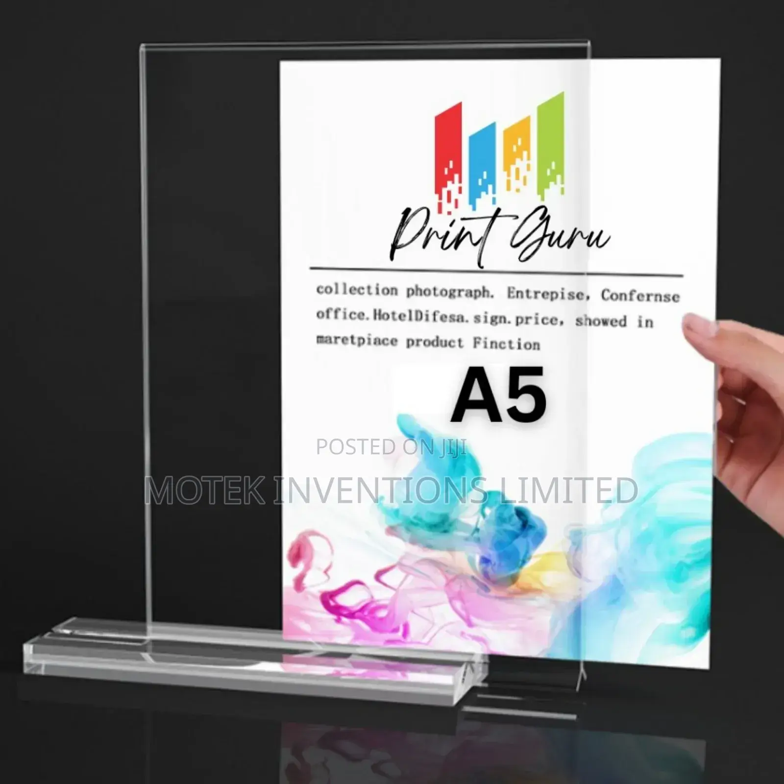 A5 and A4 Acrylic Menu (Table Talkers)
