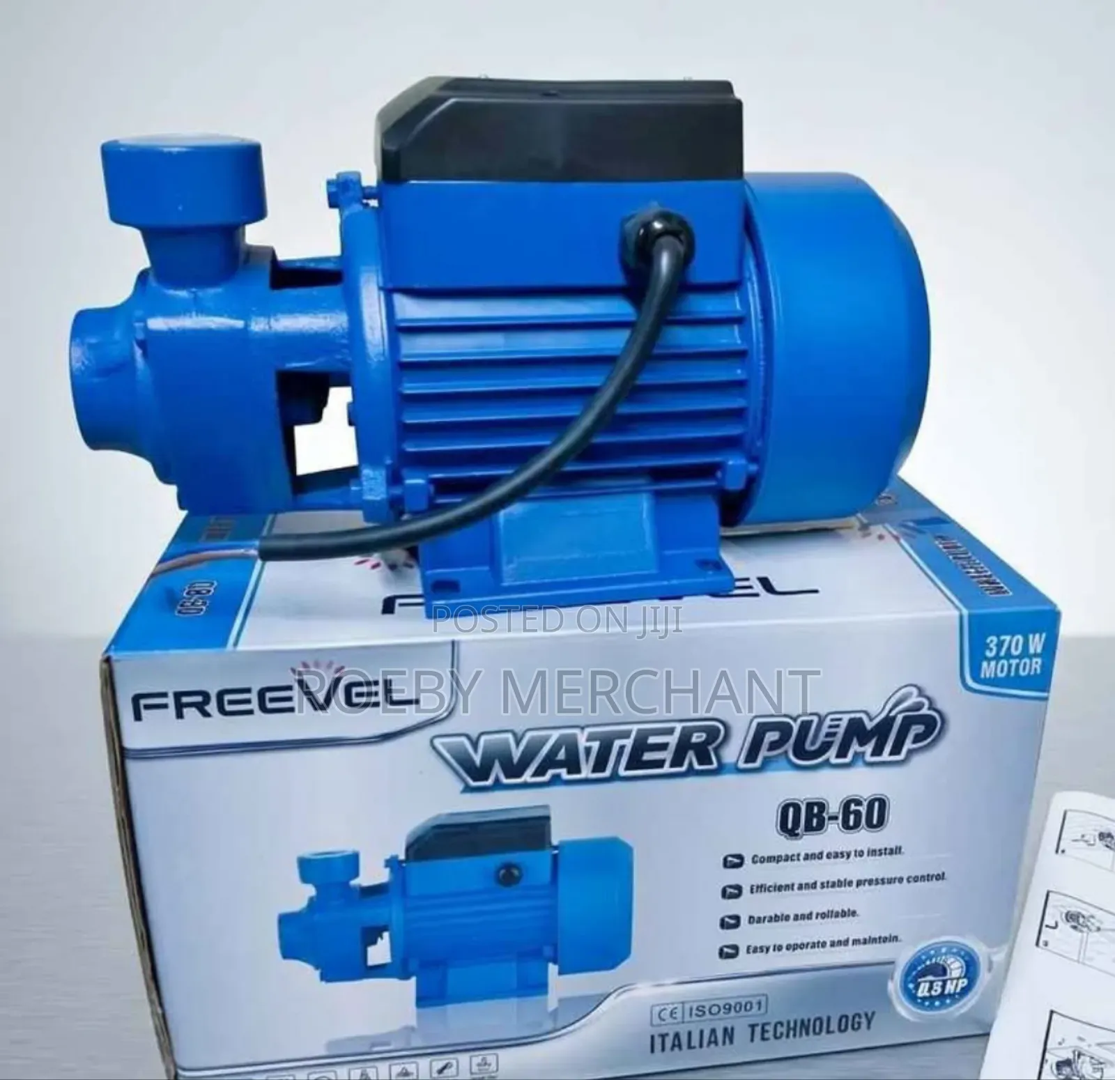 Booster Water Pump/Freevel Water Pump 0.5hp
