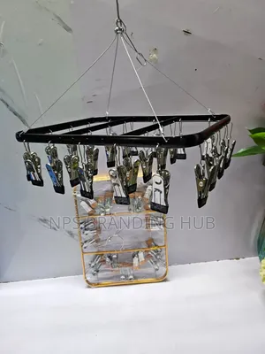 26 Peg Metallic Cloth Drying Rack Hanger P.O