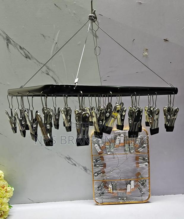 26 Peg Metallic Cloth Drying Rack Hanger P.O - thumbnail 3